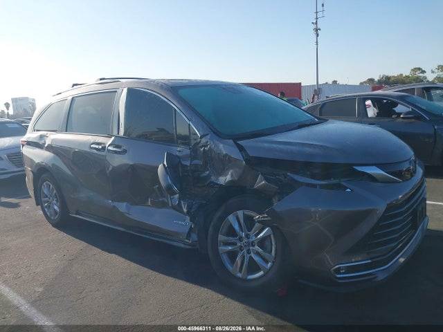 45966311 :رقم المزاد ، 5TDZRKECXMS057935 vin ، 2021 Toyota Sienna Limited مزاد بيع