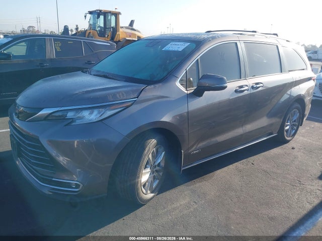 45966311 :رقم المزاد ، 5TDZRKECXMS057935 vin ، 2021 Toyota Sienna Limited مزاد بيع