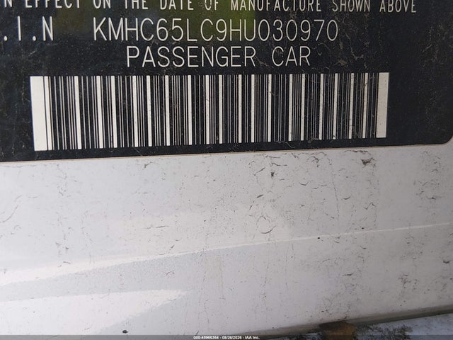 Aukcja sprzedaży 2017 Hyundai Ioniq Hybrid Blue, vin: KMHC65LC9HU030970, numer aukcji: 45966364