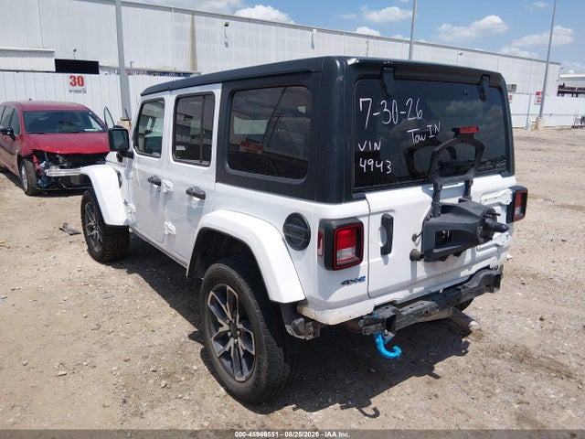 2024 Jeep Wrangler 4xe Sport S 4xe მანქანა იყიდება აუქციონზე, vin: 1C4RJXN64RW224943, აუქციონის ნომერი: 45966551