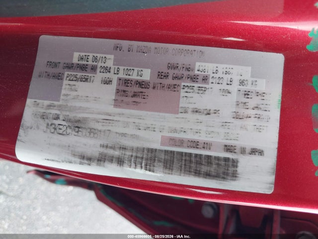 Aukcja sprzedaży 2014 Mazda Cx-5 Touring, vin: JM3KE2CY9E0368117, numer aukcji: 45966605