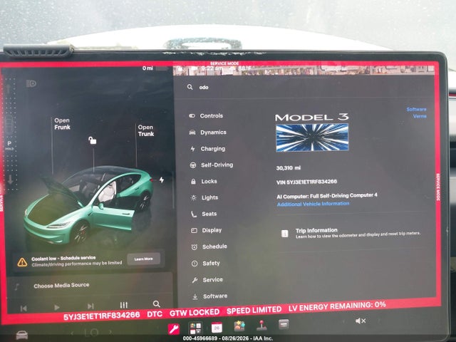 5YJ3E1ET1RF834266 Tesla Model 3 Performance All-wheel Drive
