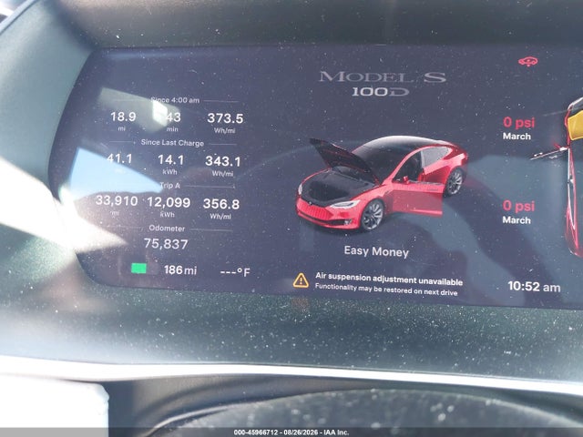 Продаж на аукціоні авто 2017 Tesla Model S 100d/60d/75d/90d/p100d, vin: 5YJSA1E2XHF199173, номер лоту: 45966712
