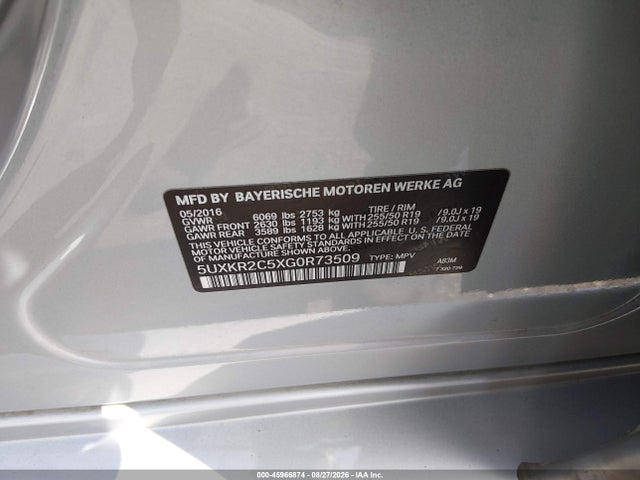 BMW X5 Sdrive35i 2016 5UXKR2C5XG0R73509 Image 9