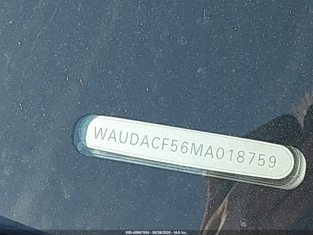 Aukcja sprzedaży 2021 Audi A5 Sportback Premium 45 Tfsi Quattro S Tronic, vin: WAUDACF56MA018759, numer aukcji: 45967054