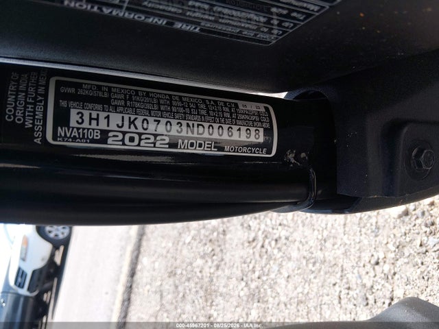 Honda NVA110 B 2022 3H1JK0703ND006198 Image 10