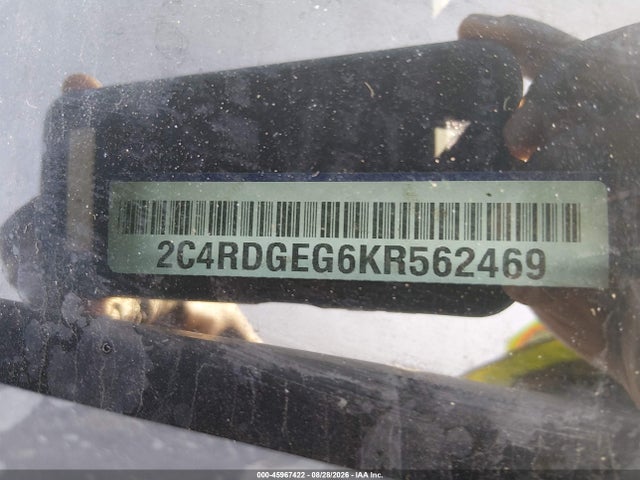 Aukcja sprzedaży 2019 Dodge Grand Caravan Gt, vin: 2C4RDGEG6KR562469, numer aukcji: 45967422