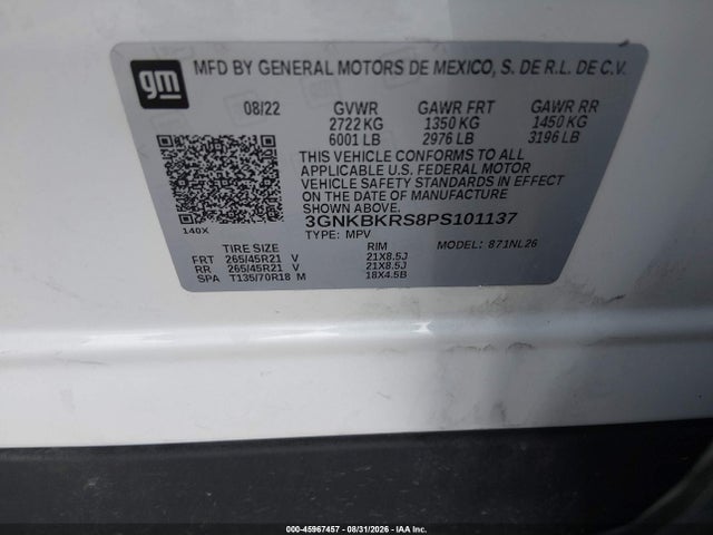 Chevrolet Blazer Awd Rs 2023 3GNKBKRS8PS101137 Image 9