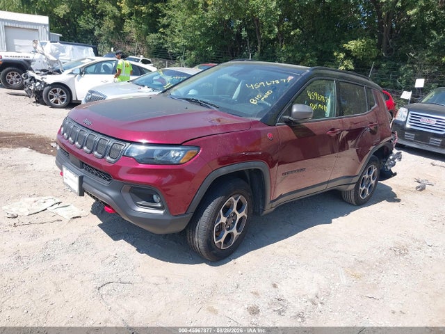 2022 Jeep Compass Trailhawk 4x4 მანქანა იყიდება აუქციონზე, vin: 3C4NJDDB0NT115052, აუქციონის ნომერი: 45967877
