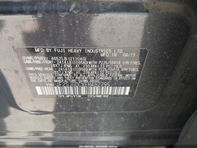 Subaru Forester 2.0xt Premium 2014 JF2SJGDCXEH482795 Image 9
