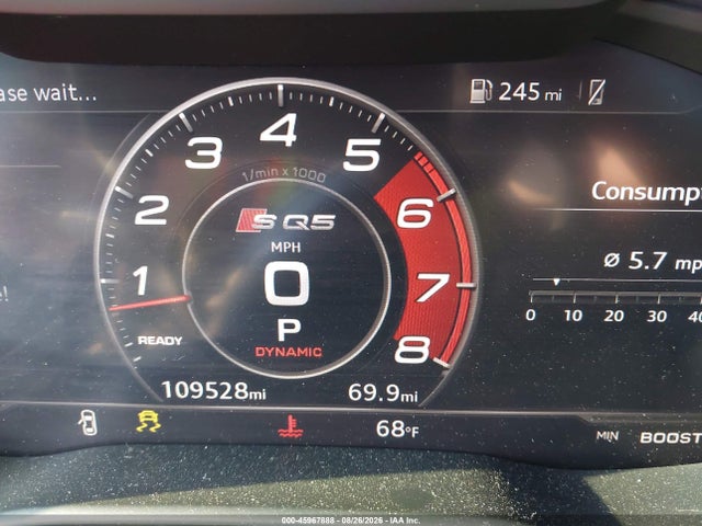 Продажа на аукционе авто 2018 Audi Sq5 3.0t Premium Plus, vin: WA1C4AFY4J2215045, номер лота: 45967888