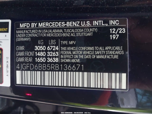 4JGFD6BB5RB136671 Mercedes-Benz Amg Gle 53 Coupe 4matic+