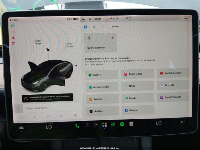45968120 :رقم المزاد ، 5YJ3E1EB7MF032501 vin ، 2021 Tesla Model 3 Long Range Dual Motor All-wheel Drive مزاد بيع