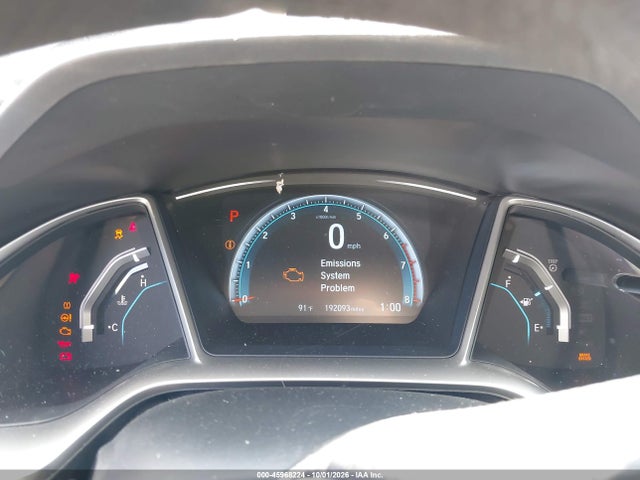 45968224 :رقم المزاد ، 19XFC1F31GE017190 vin ، 2016 Honda Civic Ex-t مزاد بيع