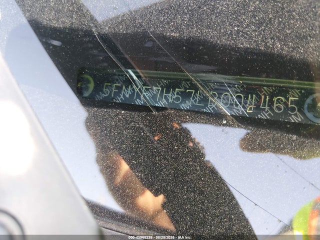 45968226 :رقم المزاد ، 5FNYF7H57LB004465 vin ، 2020 Honda Passport 2wd Ex-l مزاد بيع