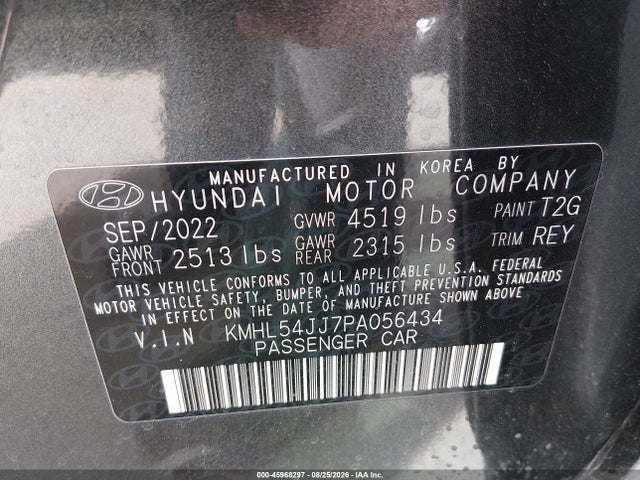 KMHL54JJ7PA056434 Hyundai Sonata Hybrid Limited