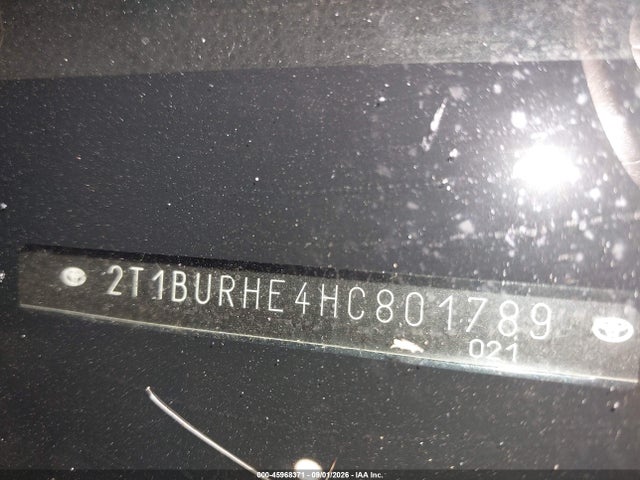 Aukcja sprzedaży 2017 Toyota Corolla Se, vin: 2T1BURHE4HC801789, numer aukcji: 45968371