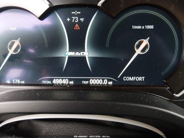 2019 Bmw X3 M40i მანქანა იყიდება აუქციონზე, vin: 5UXTS3C59K0Z05743, აუქციონის ნომერი: 45968487