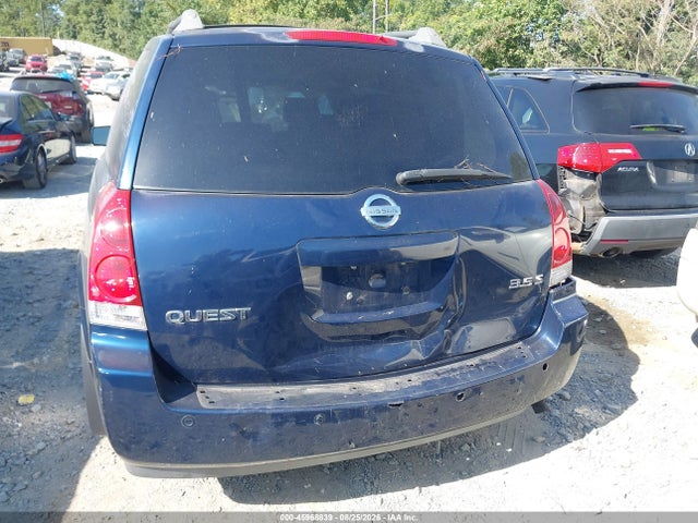 Aukcja sprzedaży 2005 Nissan Quest 3.5 S, vin: 5N1BV28U45N128499, numer aukcji: 45968839