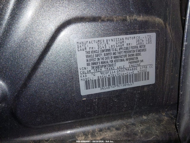 Nissan SENTRA SR 2019 3N1AB7AP9KY384617 Image 9