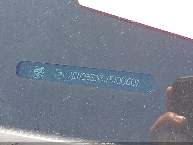 Chevrolet IMPALA 1LT 2018 2G1105S38J9100601 Image 9