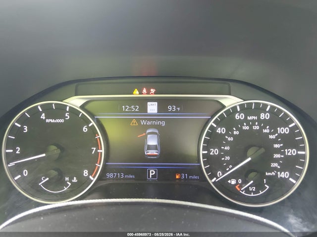 2019 Nissan Altima 2.5 Sl მანქანა იყიდება აუქციონზე, vin: 1N4BL4EVXKC164293, აუქციონის ნომერი: 45968973