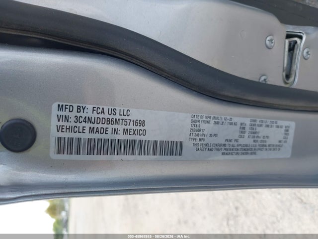 2021 Jeep Compass Trailhawk 4x4 მანქანა იყიდება აუქციონზე, vin: 3C4NJDDB6MT571698, აუქციონის ნომერი: 45968985