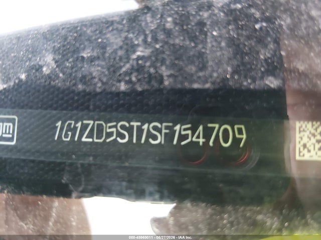1G1ZD5ST1SF154709 Chevrolet Malibu Fwd 1lt