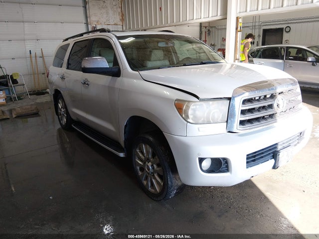 45969121 :رقم المزاد ، 5TDBY67A78S006261 vin ، 2008 Toyota Sequoia Platinum 5.7l V8 مزاد بيع