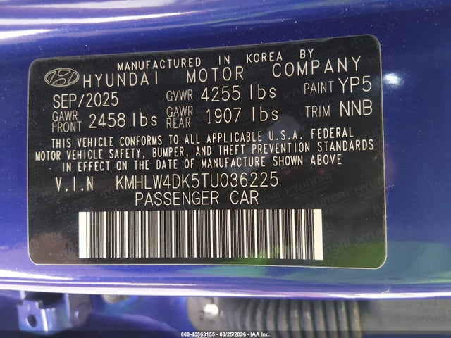 Hyundai ELANTRA N 2026 KMHLW4DK5TU036225 Image 9