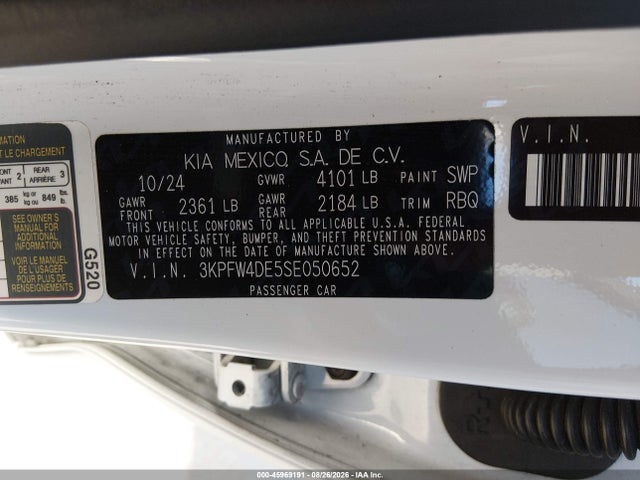 KIA K4 Gt-line 2025 3KPFW4DE5SE050652 Image 9