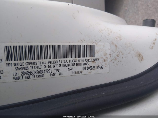 Aukcja sprzedaży 2010 Dodge Grand Caravan Sxt, vin: 2D4RN5DX2AR447291, numer aukcji: 45969279