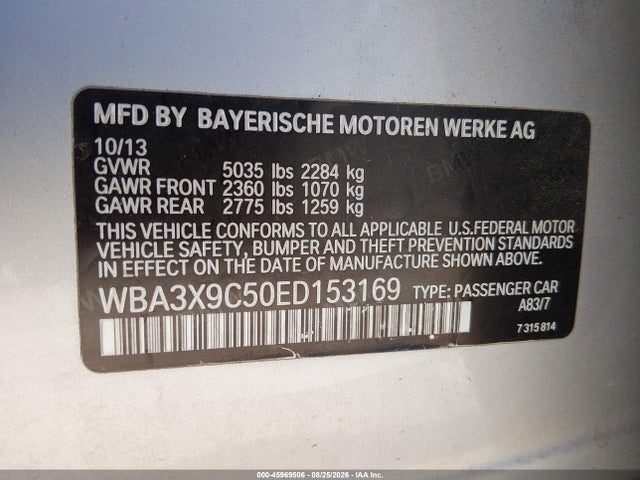 Aukcja sprzedaży 2014 Bmw 335i Gran Turismo Xdrive, vin: WBA3X9C50ED153169, numer aukcji: 45969506