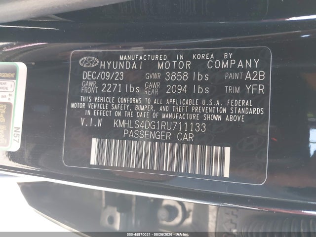 Hyundai ELANTRA SEL 2024 KMHLS4DG1RU711133 Image 9
