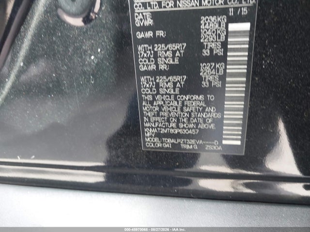 Nissan ROGUE S 2016 KNMAT2MT8GP630457 Image 9