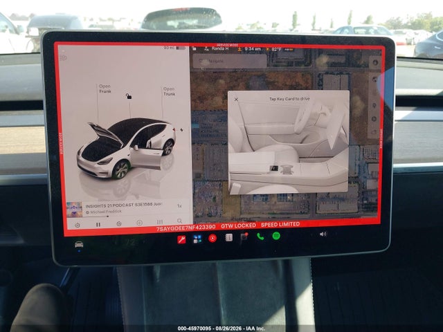 Aukcja sprzedaży 2022 Tesla Model Y Long Range Dual Motor All-wheel Drive, vin: 7SAYGDEE7NF423390, numer aukcji: 45970095
