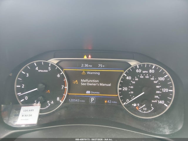 45970173 :رقم المزاد ، 1N4BL4CV0LC129220 vin ، 2020 Nissan Altima Sr Fwd مزاد بيع