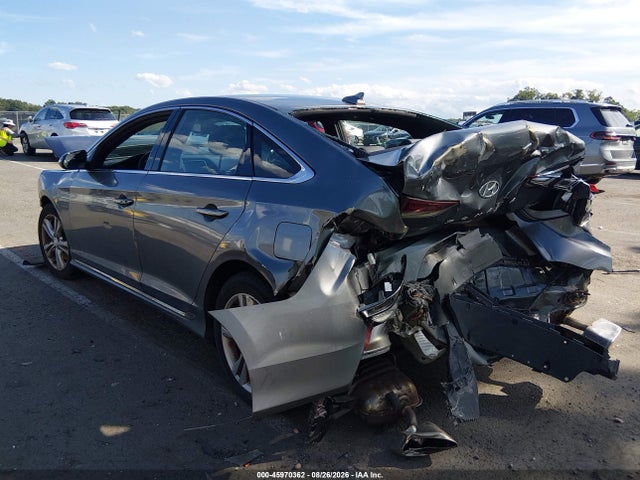 2018 Hyundai Sonata Sport+ მანქანა იყიდება აუქციონზე, vin: 5NPE34AF7JH721928, აუქციონის ნომერი: 45970362