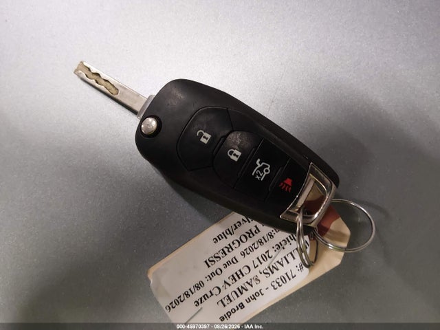 45970397 :رقم المزاد ، 1G1BC5SMXH7157477 vin ، 2017 Chevrolet Cruze Ls Auto مزاد بيع