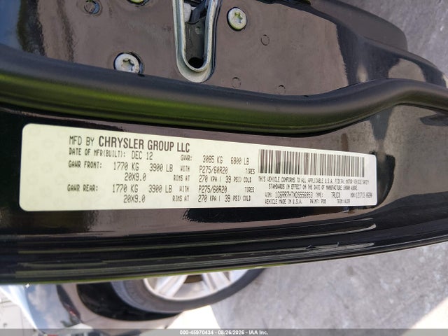 Aukcja sprzedaży 2013 Ram 1500 Sport, vin: 1C6RR7HTXDS556953, numer aukcji: 45970434
