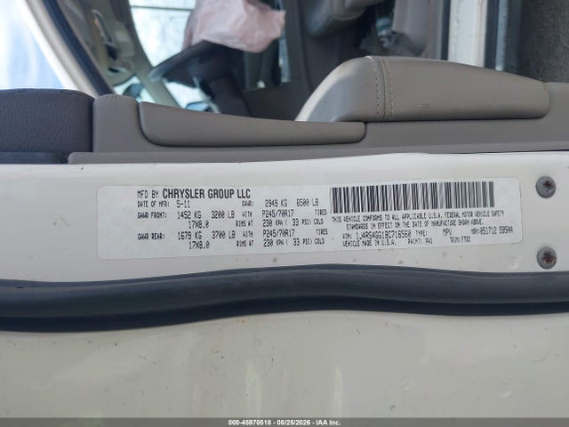 45970518 :رقم المزاد ، 1J4RS4GG1BC716560 vin ، 2011 Jeep Grand Cherokee Laredo مزاد بيع