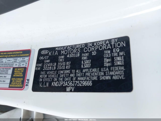 KIA SOUL + 2018 KNDJP3A56J7529666 Image 9