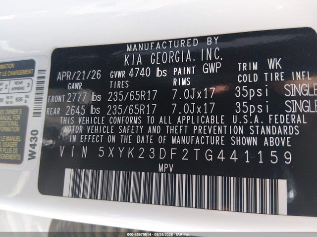 KIA Sportage Lx 2026 5XYK23DF2TG441159 Image 9