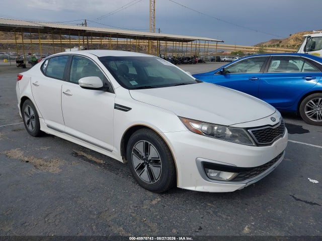2012 Kia Optima Hybrid Ex მანქანა იყიდება აუქციონზე, vin: KNAGM4AD1C5013758, აუქციონის ნომერი: 45970743