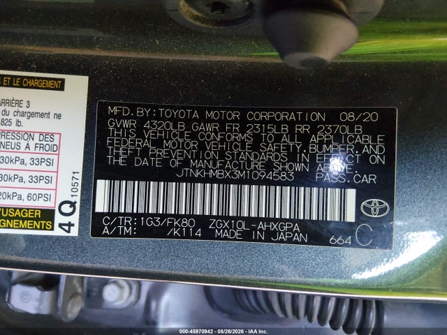 JTNKHMBX3M1094583 Toyota C-HR XLE