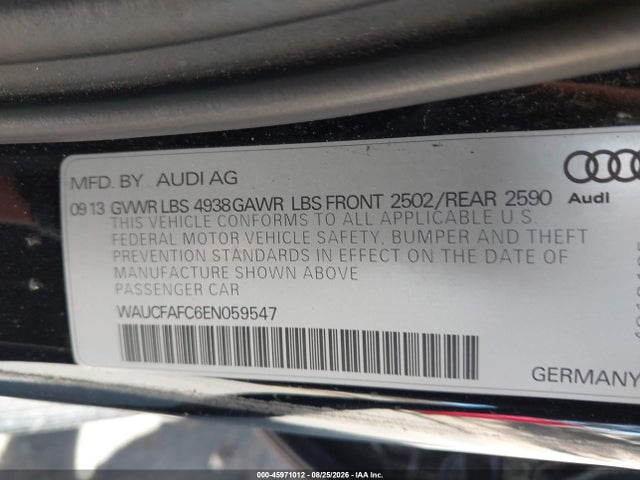 WAUCFAFC6EN059547 Audi A6 2.0t Premium