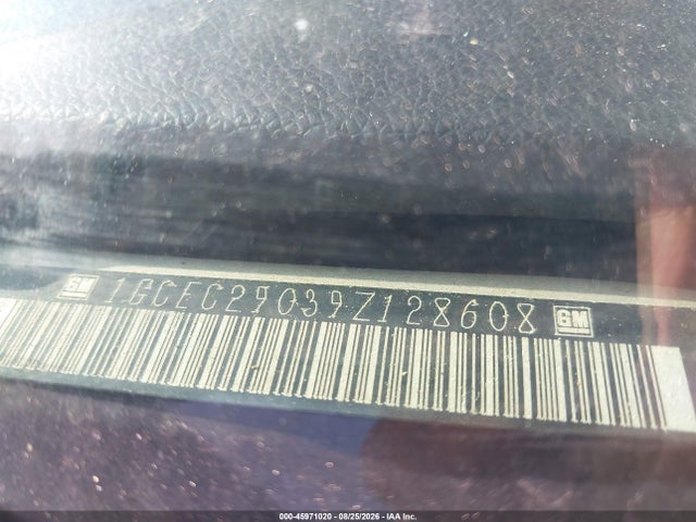 45971020 :رقم المزاد ، 1GCEC29039Z128608 vin ، 2009 Chevrolet Silverado 1500 Lt مزاد بيع