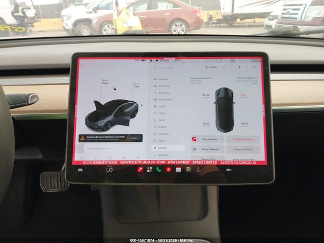 Продаж на аукціоні авто 2021 Tesla Model 3 Long Range Dual Motor All-wheel Drive, vin: 5YJ3E1EB6MF078336, номер лоту: 45971074