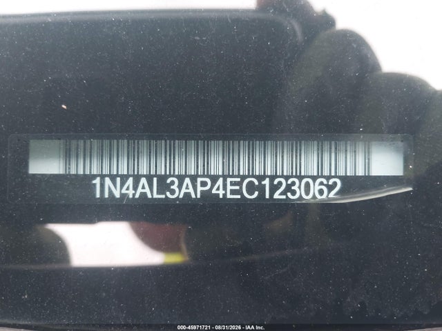 Продаж на аукціоні авто 2014 Nissan Altima 2.5 S, vin: 1N4AL3AP4EC123062, номер лоту: 45971721