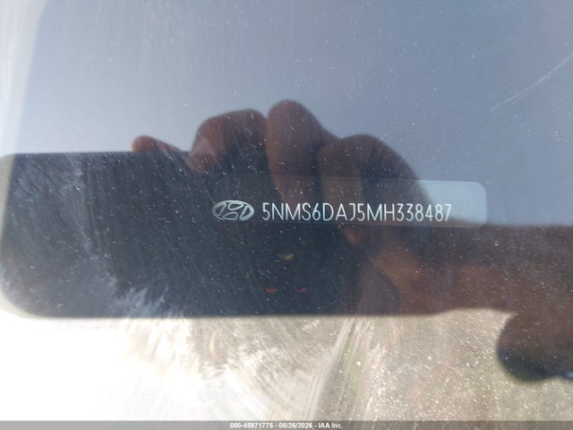 Продаж на аукціоні авто 2021 Hyundai Santa Fe Sel, vin: 5NMS6DAJ5MH338487, номер лоту: 45971775